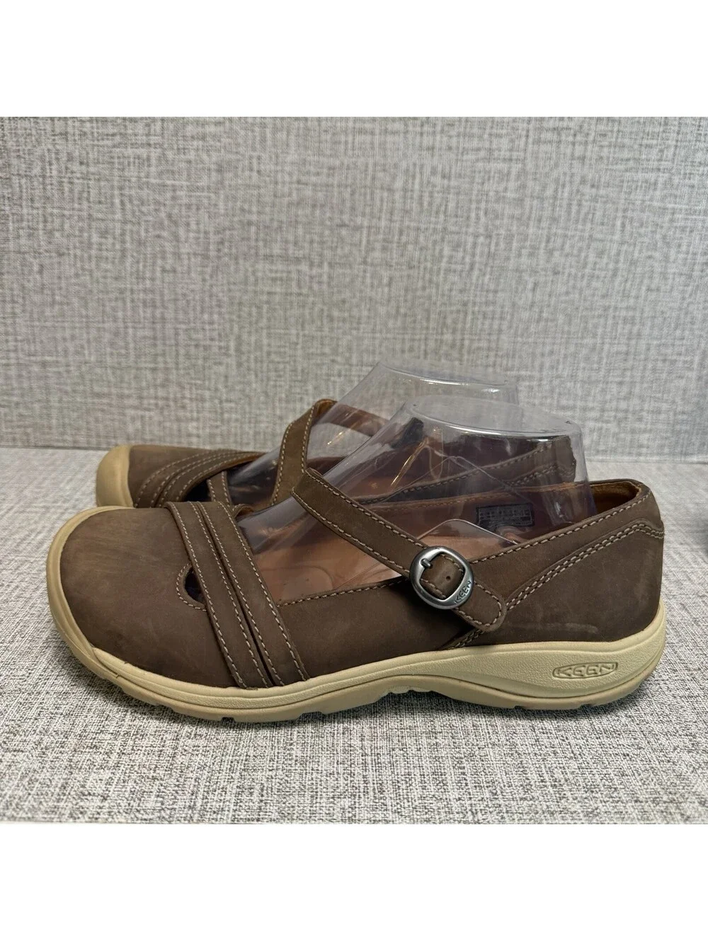 Keen Shoes Womens Size 9.5 Brown Leather Presidio II Mary Jane Comfort Flats